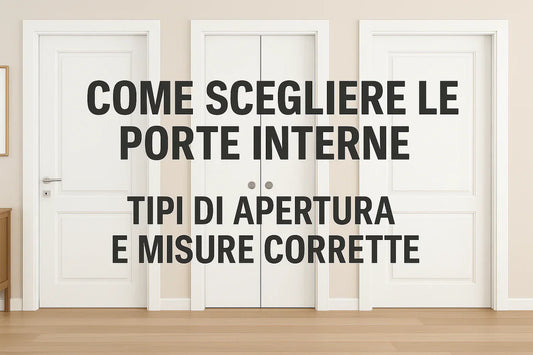 Come Scegliere le Porte Interne: Aperture e Misure
