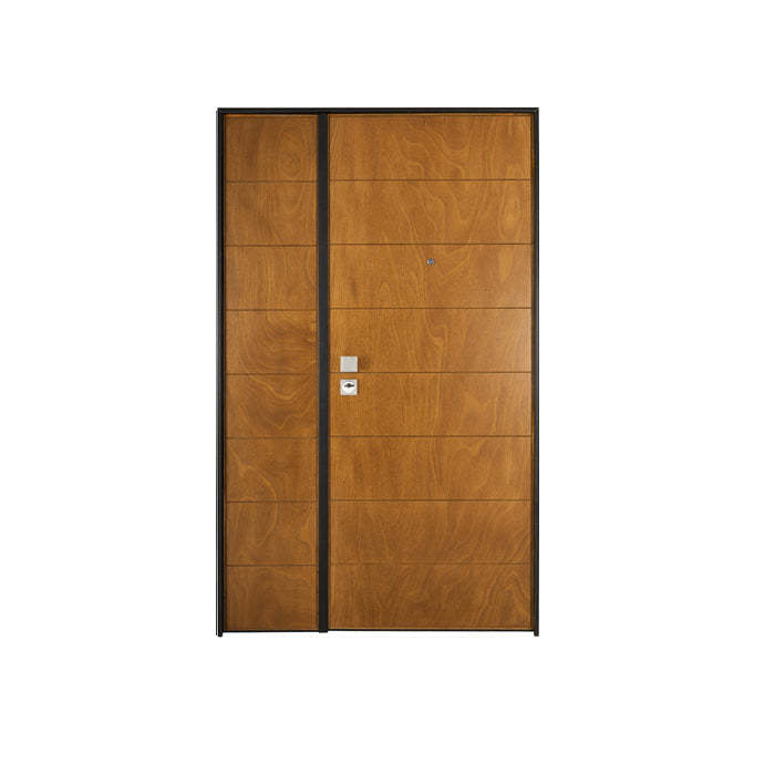 Porta blindata 2 ante Pannelli standard Telaio black