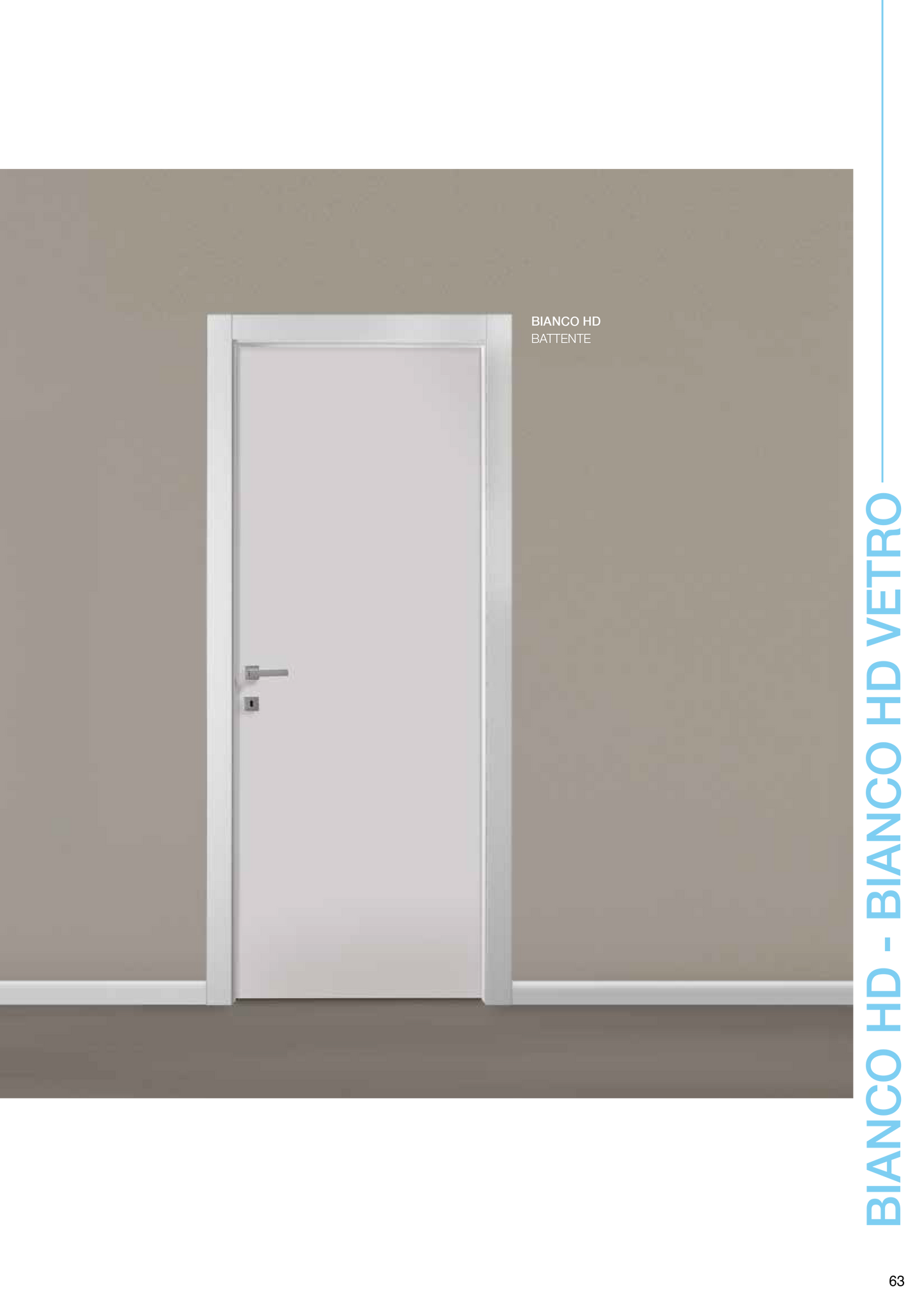 Porta da interno 1 anta battente BIANCO HD