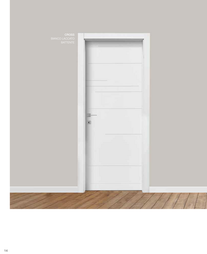 Porta da interno 1 anta battente CROSS BIANCO LACCATO