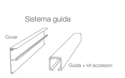 Porta da interno 1 anta scorrevole esterno muro DYNAMIC BIANCO LACCATO