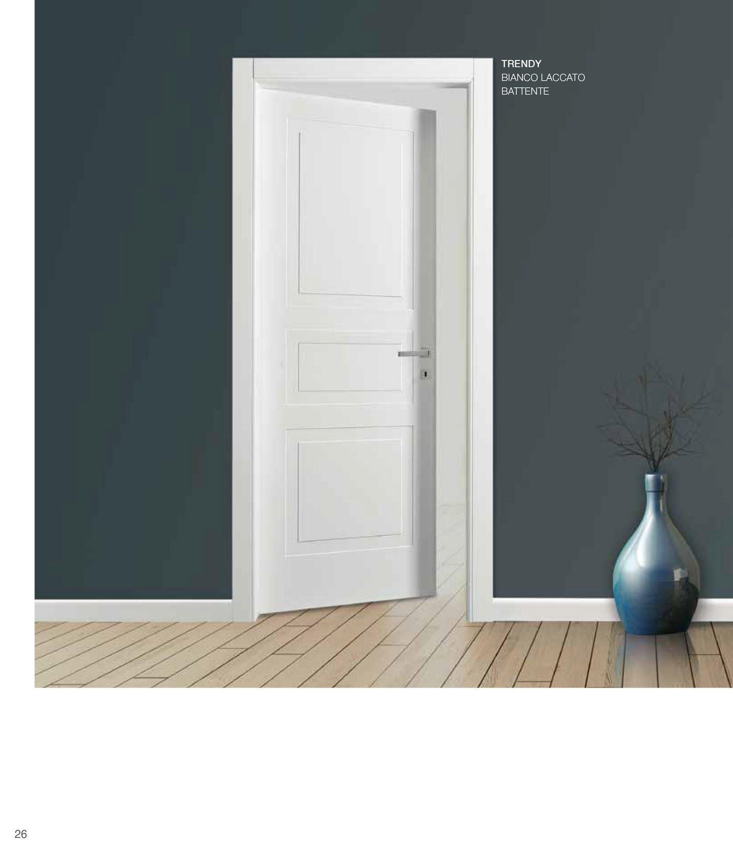 Porta da interno 1 anta battente TRENDY BIANCO LACCATO