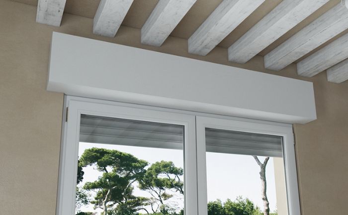 Cassonetto per avvolgibili coibentato per finestra/portafinestra 1 anta