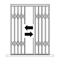Cancelletto Estensibile Finestra 2 ante