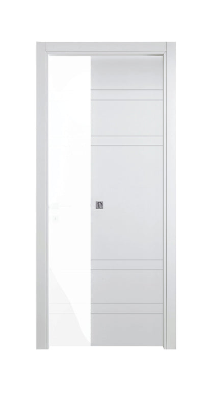 Porta da interno 1 anta scorrevole interno muro DYNAMIC BIANCO LACCATO