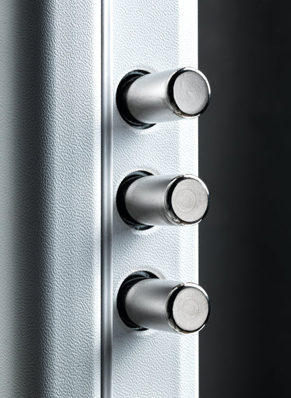 Porta blindata 2 ante Pannelli standard Telaio black