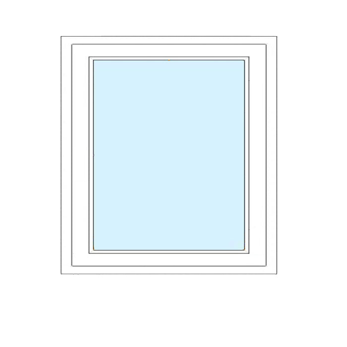 Telaio Fisso Finestra in PVC grande (non apribile)