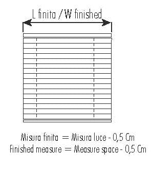 Veneziana da interno spessore 15 mm per finestra 1 anta